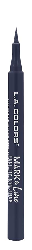 L.A. COLORS Mark & Line Felt Tip Eyeliner, Navy CLE824