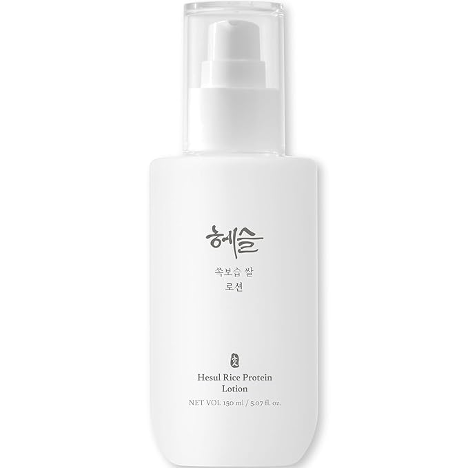 Rice Protein Lotion, Korean Skincare for Sensitive Skin, Alcohol & Paraben Free, Rice Ceramide, Low-Irritant Formula, Dryness, Soothing, Valentine's Day Gifts for Woman | 150ml