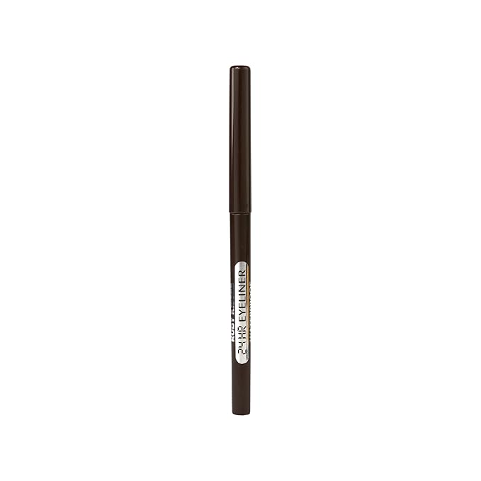 Ruby Kisses Pencil Eyeliner, Retractable Eyeliner, Waterproof, Smudge-Proof Eye Makeup, High Pigmented, 24H Long Lasting Eyepencil (Deep Brown)