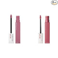 MAYBELLINE Super Stay Matte Ink Liquid Lipstick Makeup Bundle with Shades Lover and Revolutionary, Long Lasting High Impact Color, Up to 16H Wear, 1 Count Each