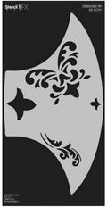 Stencil1FX Flourishes 2 Eyes Stencils Fairy Renaissance Elven Princess Makeup Stencil Costumes Dress Up Halloween Cosplay Arts Face Painting Reusable cleanable Carnival