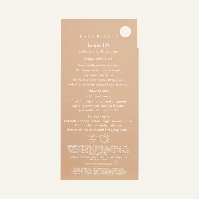 Kara Beauty Brow Lift - Clear Eyebrow Gel for Laminated Look, Extreme Hold Brow Kit, Fluffy Eyebrow Styling Clear Gel for Eyebrows, Makeup Essential