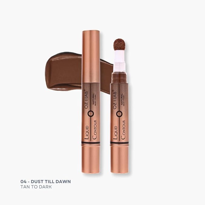 Calypso Glow Liquid Contour Wand Dust Till Dawn – Long-Lasting Matte Finish, Buildable Coverage, Cushion Applicator, Vegan & Cruelty-Free, 6ML/0.21FL.OZ,PACK OF 1