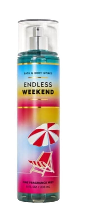 Bath & Body Works Endless Weekend Fine Fragrance Body Spray Mist, Warm Vanilla Sugar (Endless Weekend)