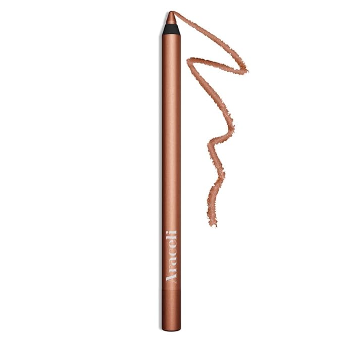 Araceli Beauty Gel Pencil Eyeliner – Water Resistant & Smudge-Proof, Long-Lasting Eye Makeup for Precision Lining & Bold Rose Gold Color