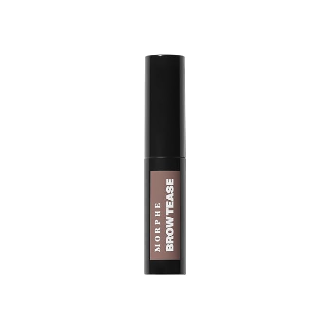 Morphe Brow Tease Eyebrow Gel Mousse - Volumizing Brow Gel to Tint, Thicken & Shape with 100% Natural Bamboo Fibers - Enriched with Conditioning Coffee Seed Oil - Hazelnut (0.16 fl oz)