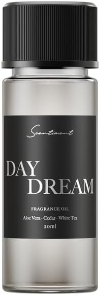 Scentiment Day Dream Diffuser Oil – Aloe Vera, Cedar, White Tea Scent for Diffusers, Fragrance Oil – 0.68 fl oz (20 mL)