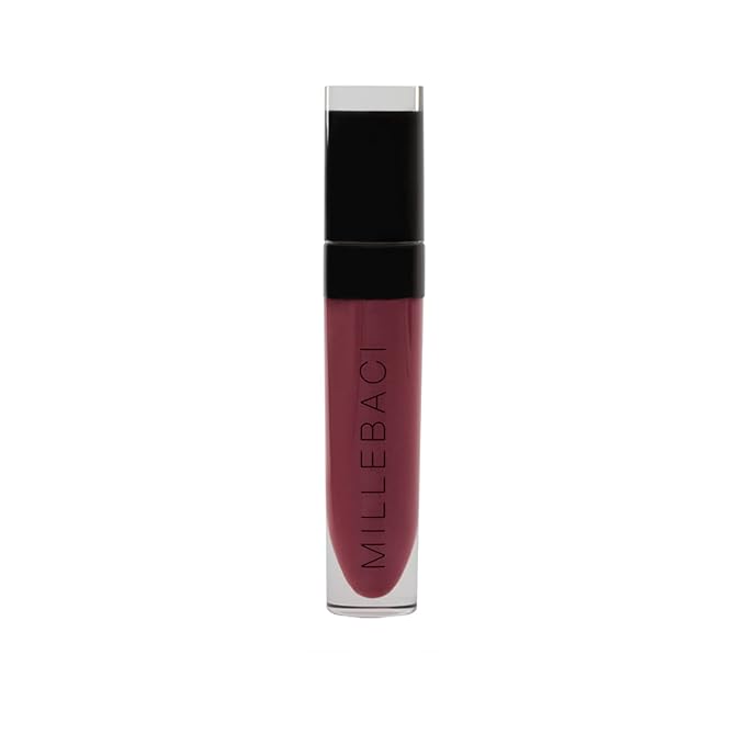 Nouba Millebaci Long Lasting Liquid Lipstick Purple, Lustrous Moisturizing Creamy Formula with Vitamin E Intense Color Pigment High Impact Makeup Lip Cream Color Stick Balm For Women (Color 24)