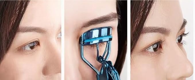 1 Set Blue Eyelash Curlers for Women Eyelash Curler with 4 Replacement Refill Pads Lash Curler Premium Quality Eye Lash Curler Makeup Eyelashes Tool to Curl and Lifted Lashes Eye