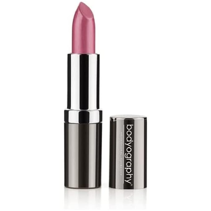 Bodyography Moisturizing Lipstick - Long-Wearing and Hydrating With Aloe Vera Extract (Cha Cha, Orange Coral Sheer)