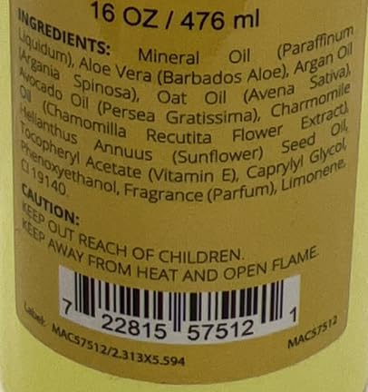 Cuticle Oil For Nails Refill size for Dry Cracked Cuticles (16 Ounce, Pineapple)
