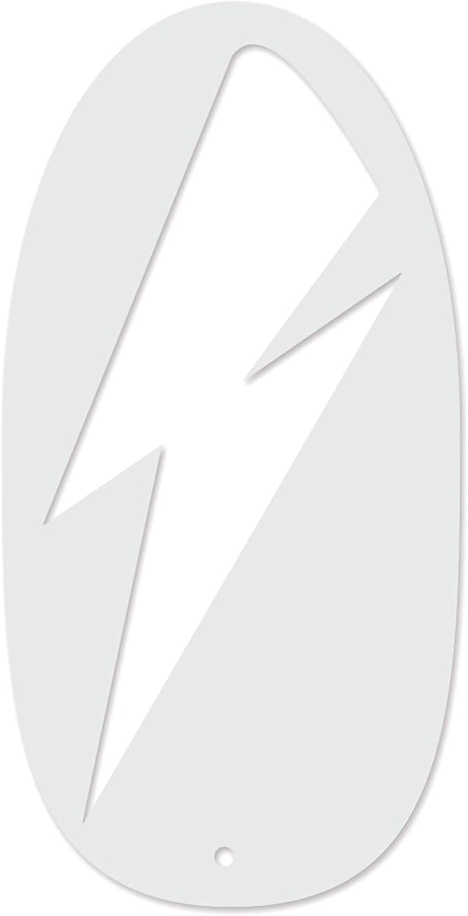 Stencil1FX - Lightning Bolt Eye Makeup Stencil for Costumes, Dress Up, Halloween, Cosplay, Face Painting, Raves, Festivals, Parades, Parties