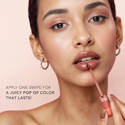 Doll 10 Peptide Plumping Satin Lip Stain – Hydrating Lip Tint w/Hyaluronic Acid & Peptides - Long-Lasting, Lightweight, Semi-Matte Finish- Clean -Cruelty/Paraben Free- .11oz [Satin Mocha/Warm Nude]