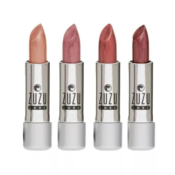Zuzu Luxe Lip Color Lipstick (Icon - Pinkish Purple/Cool Pearl), Natural Lipstick, Paraben Free, Vegan, Gluten-free, Cruelty-free, Non GMO, 0.13 oz
