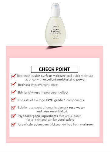 URANG True Rose Repair Essence – Premium K-beauty Deep Healing & Calming Face Moisturizer – Redness Soothing – 1.69 Fl – 100% Natural