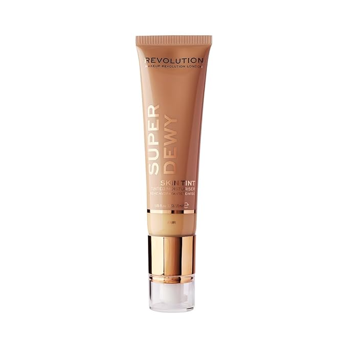 Makeup Revolution, Superdewy Tinted Moisturiser, Light Coverage, Dewy Finish, Fair, 1.85 fl. Oz.