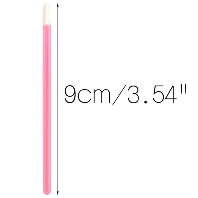 100PCS Lip Gloss Applicators, Disposable Lip Brushes Lip Gloss Applicators Lipstick Gloss Wands Applicator Perfect Makeup Tool Kits (Baby Pink)