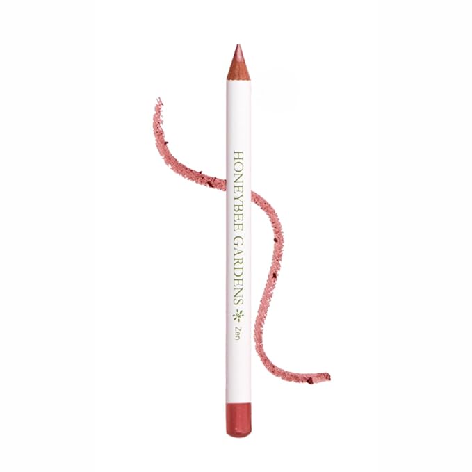 Honeybee Gardens Irresistible Lip Liner, Zen Warm Pink Shade, Long Lasting Lip Liner, Smooth Glide, Vegan & Gluten-Free, 0.04 oz