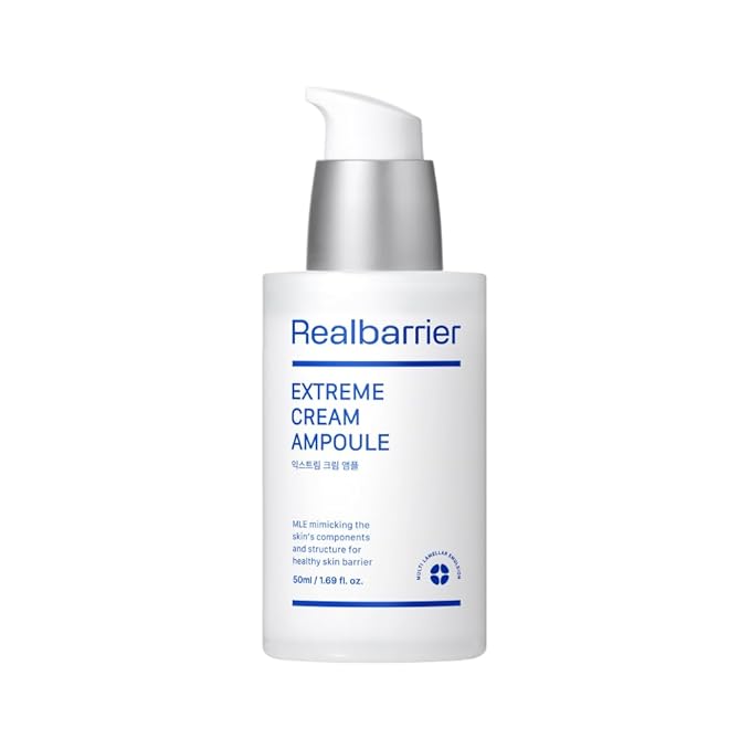 Real Barrier | Extreme Cream Ampoule | Face Serum for Dry Skin | Skin Barrier Repair & Strengthening Facial Serum | Moisturizing Skin Care for Sensitive Skin | Korean Skin Care | 1.96 fl oz (50ml)