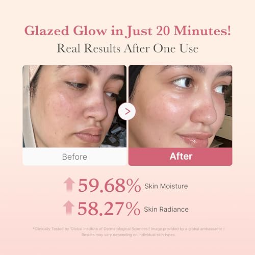 medicube Milky Glazed Donut Skin Duo: Collagen Glazed Milky Glow Wrapping Mask and PDRN Pink Niacinamide Milky Toner | Moisture-Boosting Toner and Mask for Radiant Glass Glow Skin