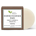 Conditioner Bar for Hair | Travel Essentials | Sweet Almond Oil & Argan Oil Conditioner | Repair Damage & Anti-Frizz | Handcrafted in USA | 1-pk