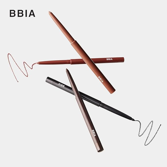 BBIA Last Auto Gel Eyeliner 17 Color – Multi-Use Longwear & Waterproof Mechanical Eye Liner Easy Drawing with Smooth Texture Smudge-Resistant Shadow & Glitter Vegan Korea Eye Makeup (03 ROSE BROWN)