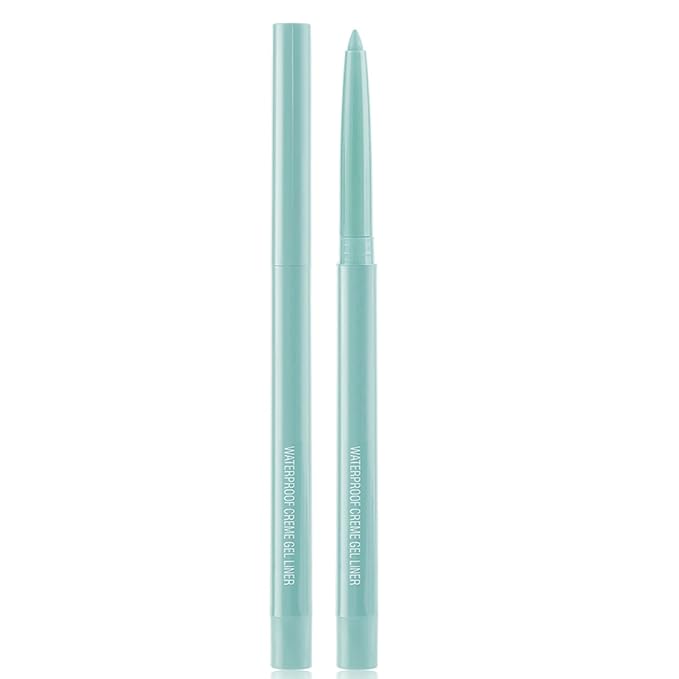 Eyeliner Pencil, Waterproof Eyeliner Long-lasting, Cyan-Eyeliners, High-Pigmented Colorful Eyeliners Easy To Use Eye Liner Pen for Women