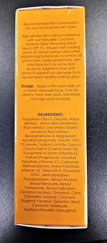 Makari Naturalle Carotonic Extreme Brightening Serum SPF15 (1.7 oz) 2-Pack | Helps Improve the Look of Blemishes & Uneven Areas | Brightening & Smoothing Serum with Antioxidant Support