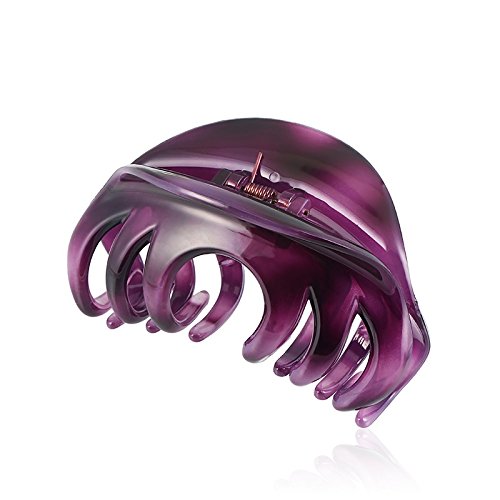 Premium Hair Claw Clips For Thick Hair, Strong Holding Power Claw Hair Clamps Delicate Hair Grip for Women and Girls (Purple - 1pc)