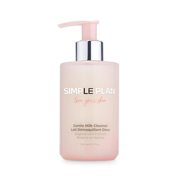 SIMPLE PLAN Hydrating Milky Facial Cleanser – Gentle Moisturizing Face Wash for Sensitive & Dry Skin, Fragrance-Free Cleansing Milk for Women & Men – 200 ML