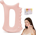 Upgraded 6-in-1 Ceramic Body Massage Tool,Korean Manual Guasha Facial Massage for Face Lift, Muscle Relief Scraping Tool, Skin Care Gift Gift for Friend, Wife,Pink