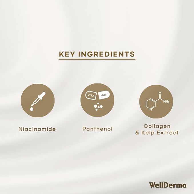 WELLDERMA Sapphire Collagen Impact Hydrogel Fitting Mask, 25g x 8 Sheets – Hydrating & Firming Micro-Hole Sheet Mask with Collagen Water 850,294ppm, Niacinamide & Peptides