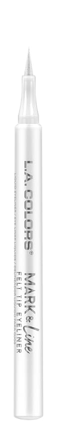 L.A. COLORS Mark & Line Felt Tip Eyeliner, Snow White CLE829