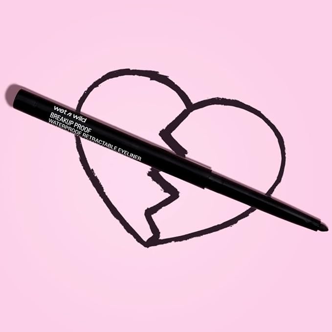 wet n wild Mega Last Breakup Proof Waterproof Retractable Gel Eyeliner - Ultra Pigmented 16-Hour Long Wear, Smudge Proof Satin Finish Formula, Cruelty-Free & Vegan - Dark Brown (Pack of 2)