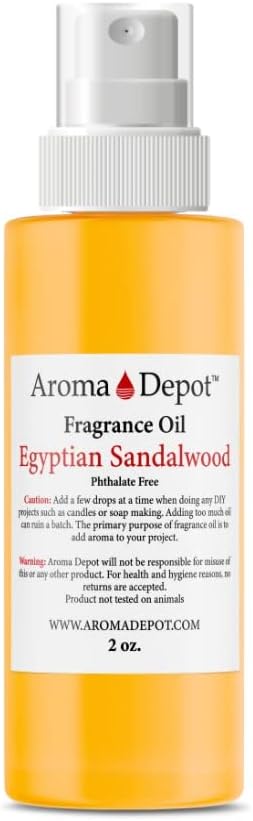 Egyptian Sandalwood 8 oz. Fragrance Oil I Perfume I Skin Oil I Scented Oil. DIY Projects Such as Candles, Bath Bombs, Body Butters, Creams & Lotions. Few Drops in The Diffuser, Burners, or Warmers.