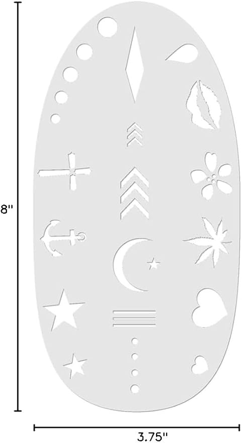 Stencil1FX - Tattoo Marks Makeup Stencil - for Costumes, Dress Up, Halloween, Cosplay, Face Painting, Raves, Festivals, Parades, Parties