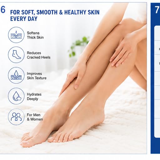 EVANIA 60% Urea Foot Care Stick with 2% Salicylic Acid – Cracked Heel Treatment, Callus Remover & Foot Moisturizer for Dry Feet, Rough Skin, Knees, Elbows & Hands – Intensive Repair Balm 1.41oz