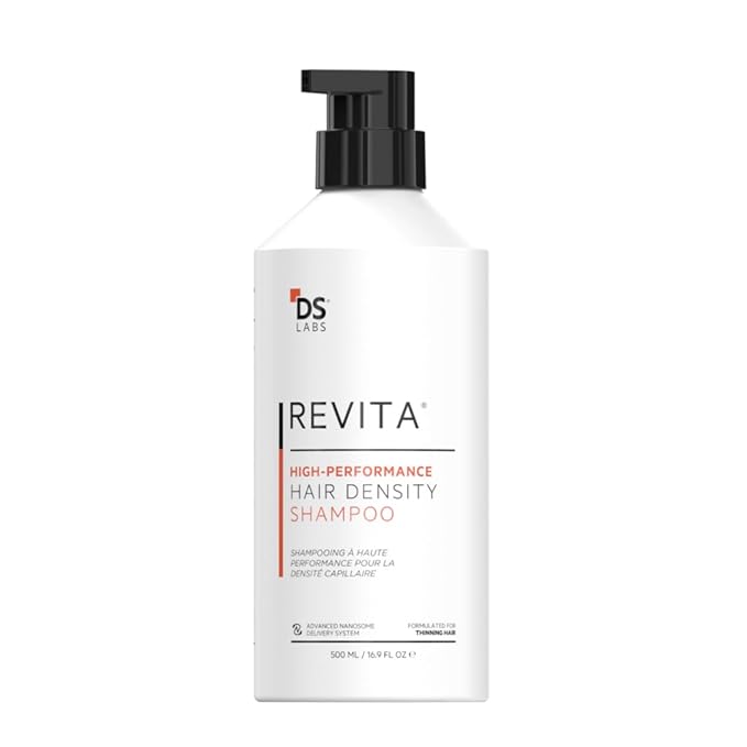 DS Labs For Men & Women Revita Shampoo - Scalp Refreshing Cleanse for Fuller Looking, Volumizing, Lightweight Hydration, Sulfate & Silicone Free, Color Safe, 500 mL