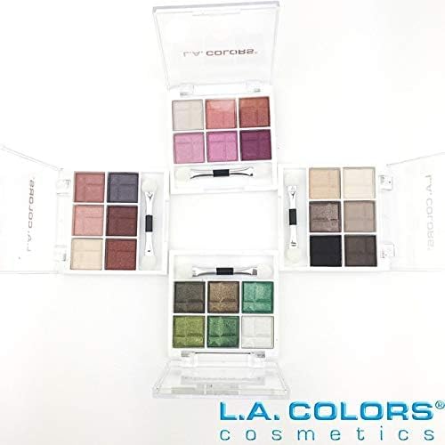 L.A. COLORS 6 Color Eyeshadow, Charming CES462 (Pack of 2)