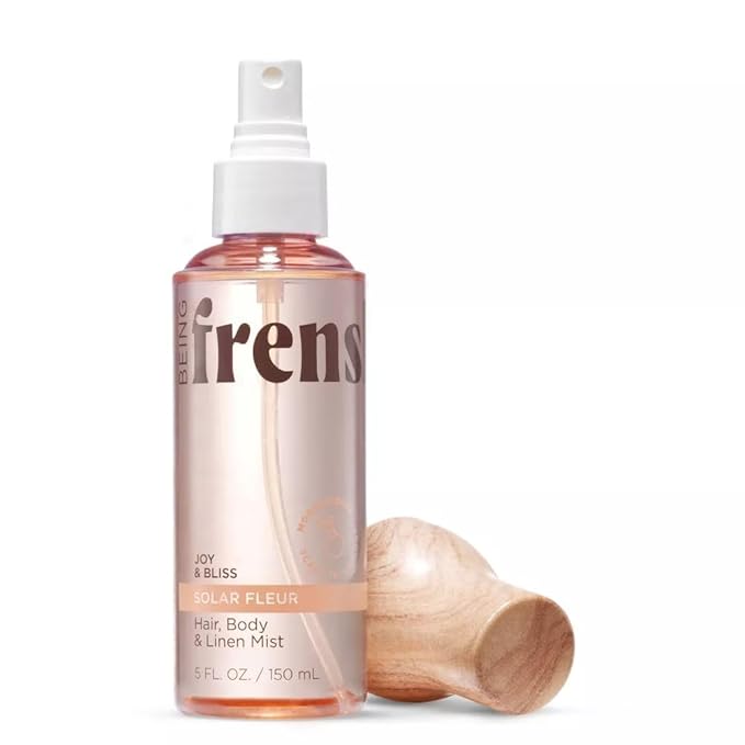 𝐁𝐞𝐢𝐧𝐠 𝐅𝐫𝐞𝐧𝐬𝐡𝐞 Solar Fleur for Women's Hair, Body & Linen Mist Body Spray with Essential Oils - 5 FL OZ (Pack 01)