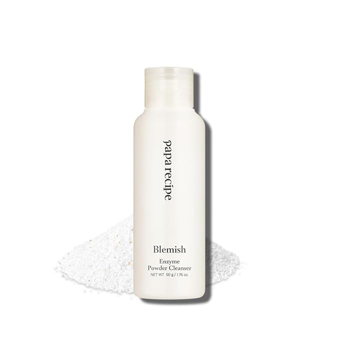 Papa Recipe Blemish Enzyme Cleansing Powder (1.7oz/50g) – Papain & Rice Powder-to-Foam Face Wash, Skin Radiance & Sebum Care, Gentle Exfoliation, Smoother Texture & Clearer Pores, Korean Skin Care