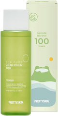 PRETTYSKIN The Pure Jeju CICA 100 Toner, Centella Asiatica Face Toner for Sensitive Skin, Vegan, Hydrating & Soothing Watery Texture, Alcohol-Free & Unscented, Korean Skincare, 8.45 Fl Oz