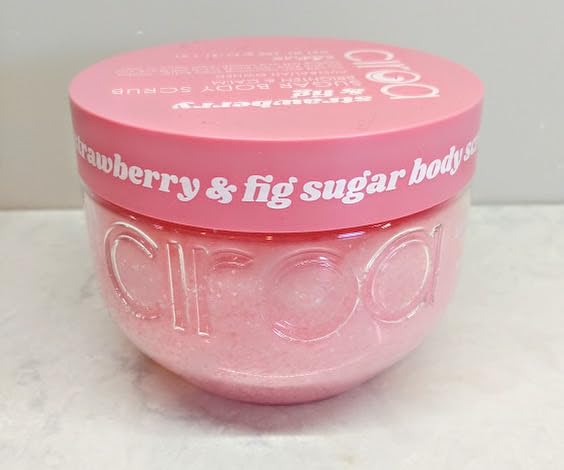 Ciroa, Strawberry & Fig, Sugar Body Scrub, Infused with Nourishing Shea Butter, Jajoba Oil & Aloe, 21.1 oz (600gr) For All Types of Skin (Pack Of One)