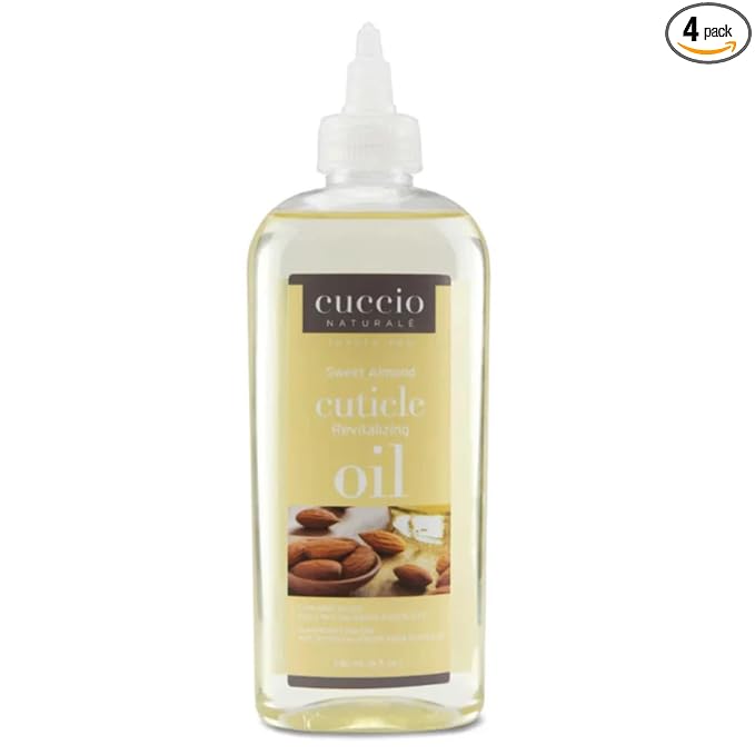 Cuccio Naturale Revitalizing Cuticle Oil 8 oz (Sweet Almond) – Nourishing Cuticle & Nail Oil with Sweet Almond Oil & Vitamin E for Dry, Brittle Nails and Cracked Cuticles