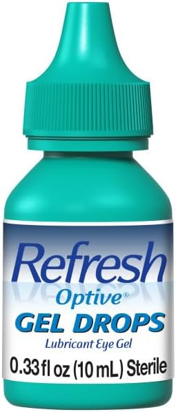 Refresh Optive Gel Drops Lubricant Eye Gel For Dry Eyes, 0.33 Oz Sterile