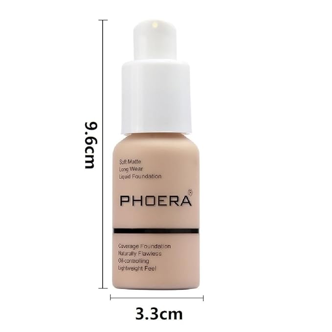 Flawless Matte Liquid Foundation, Long Wear Oil Control Full Coverage Face Makeup Soft Liquid Foundation .(106#Warm Sun)
