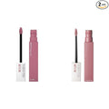 MAYBELLINE Super Stay Matte Ink Liquid Lipstick Makeup Long Lasting High Impact Color Up to 16H Wear Dreamer Warm Pink Neutral and Revolutionary Light Mauve Pink