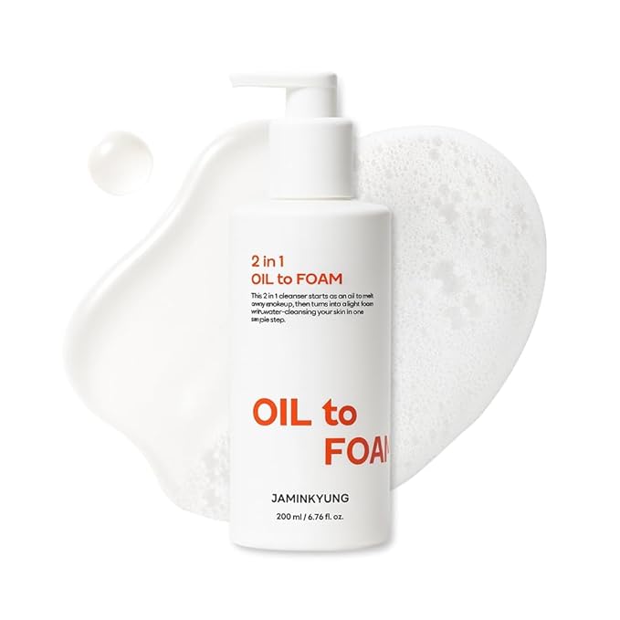 1-Step Oil-to-Foam Face Cleanser, Pore Minimizing & Blackhead Remover, Melting Cleansing Oil for Daily Makeup Removal, Sebum Control Korean Skin Care (6.76 fl oz)