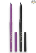 F.A.R.A.H Gel Eyeliner Duo - Bold & Long-Lasting Eyeliner Pencils - Burnt Purple and Absolute Black