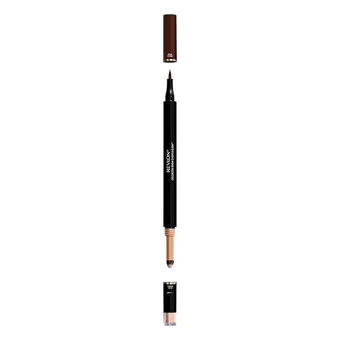 Revlon Colorstay Shape & Glow Eye Brow Marker and Highlighter, Dark Brown, 0.02 Oz (Marker), 0.008 Oz (Highlighter)